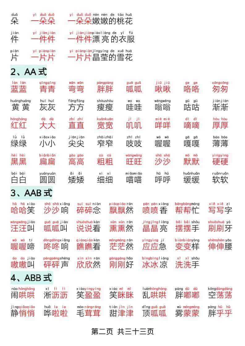图片[2]-一年级下语文寒假预习-晨读晚背四大项-柒染云阁